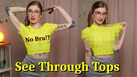 braless teen|SEE THROUGH Shirts with NO Bra * Try On Haul .